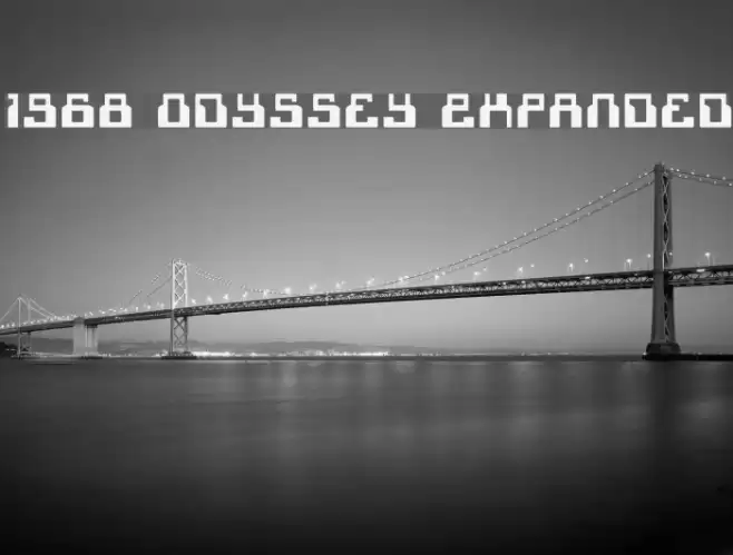 1968 Odyssey Expanded フォント examples
