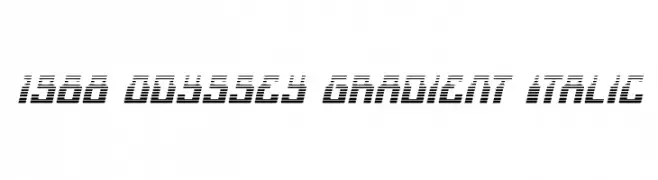 1968 Odyssey Gradient Italic  Descarca Fonturi Gratis