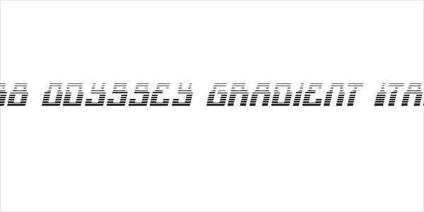 1968 Odyssey Gradient Italic Logo