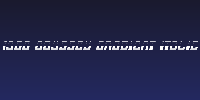 1968 Odyssey Gradient Italic Social Header