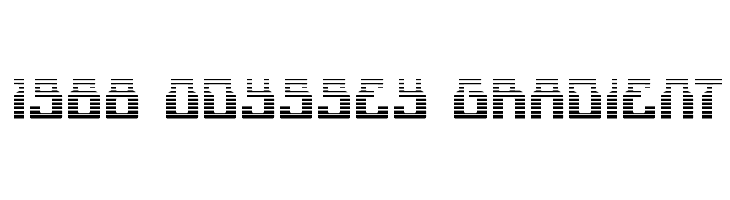 1968 Odyssey Gradient Font
