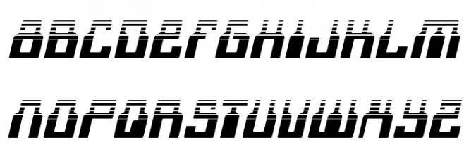 1968 Odyssey Halftone Italic Fonte MAIÚSCULAS
