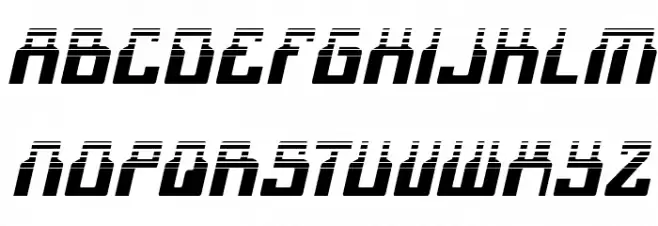 1968 Odyssey Halftone Italic Font LOWERCASE