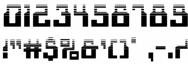 1968 Odyssey Halftone フォント その他の文字
