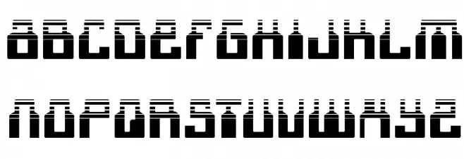 1968 Odyssey Halftone Schriftart Groß
