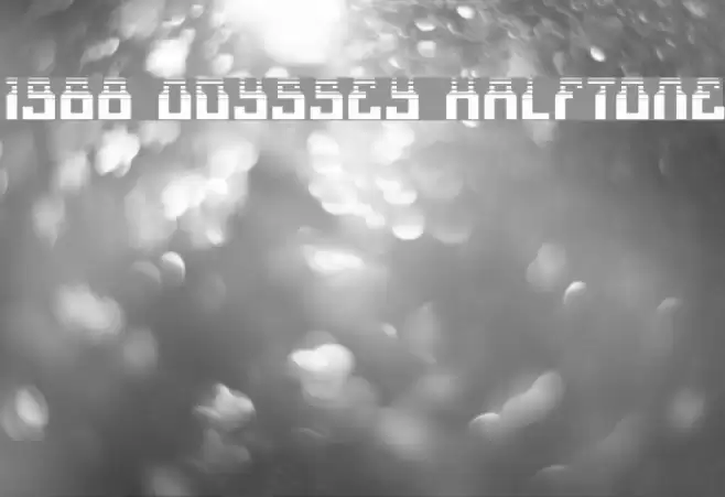 1968 Odyssey Halftone フォント examples