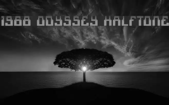 1968 Odyssey Halftone フォント examples
