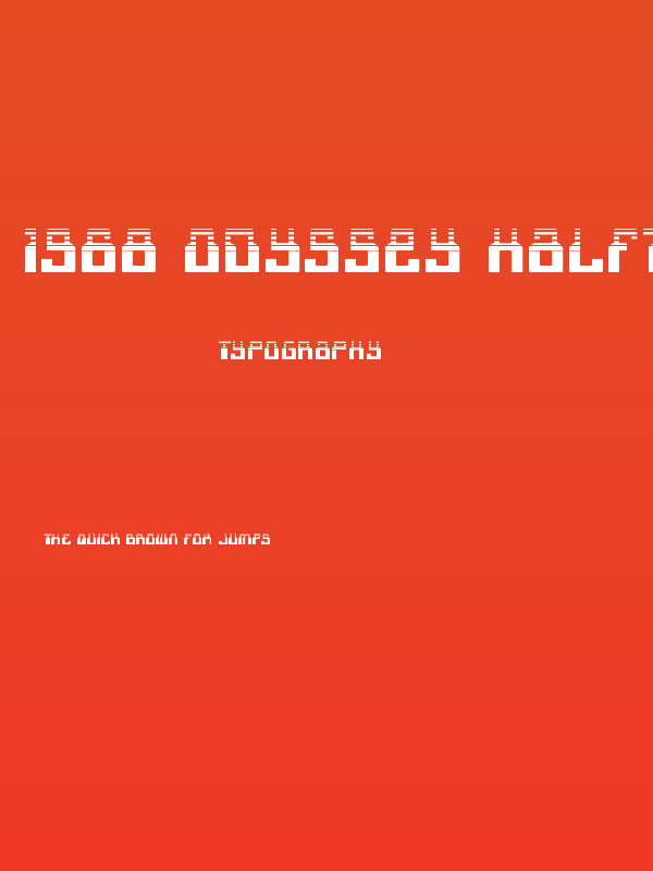 1968 Odyssey Halftone Poster