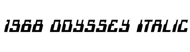 1968 Odyssey Italic Font