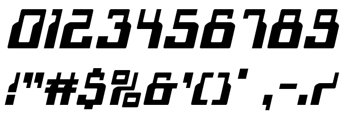 1968 Odyssey Italic Font OTHER CHARS