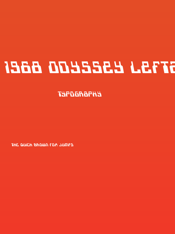 1968 Odyssey Leftalic Poster