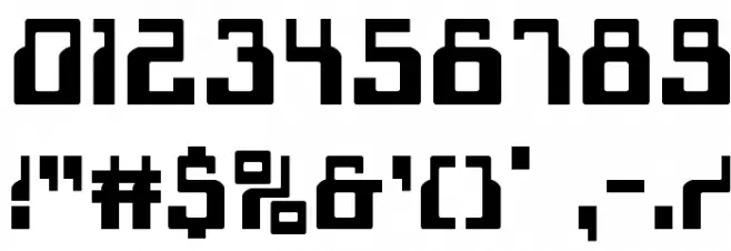 1968 Odyssey Font OTHER CHARS