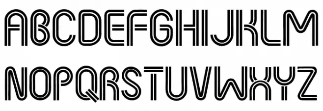 1970 Porno Regular Fuentes MAYÚSCULAS