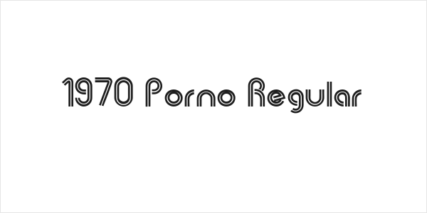 1970 Porno Regular Logo