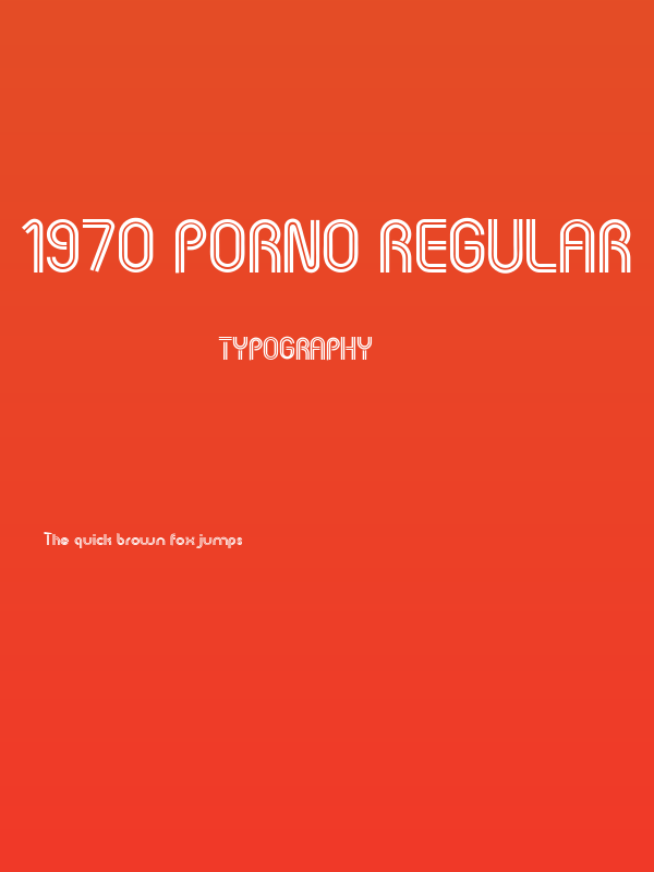 1970 Porno Regular Poster