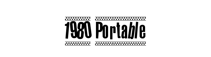 1980 Portable फ़ॉन्ट