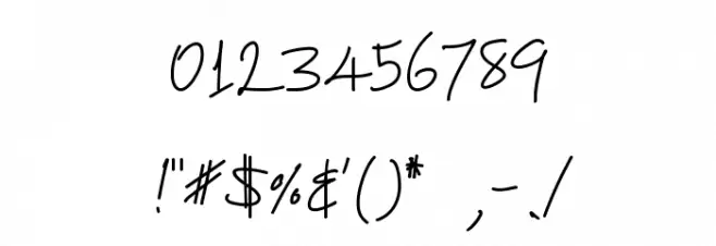 #1Ichiro Font OTHER CHARS