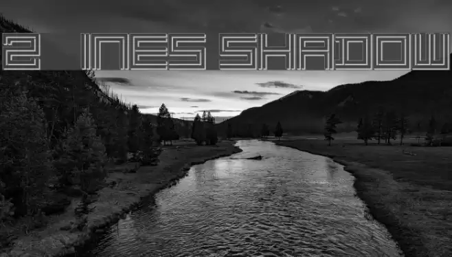 2 Lines shadow خط examples