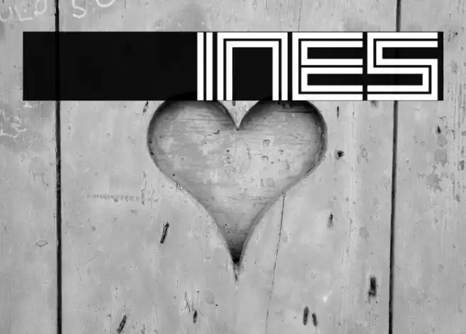 2 Lines Font examples