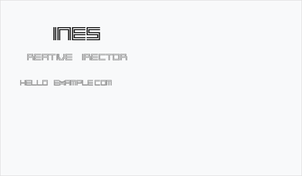 2 Lines Business Card