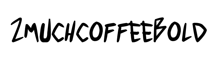 2 much coffee Bold  font caratteri gratis