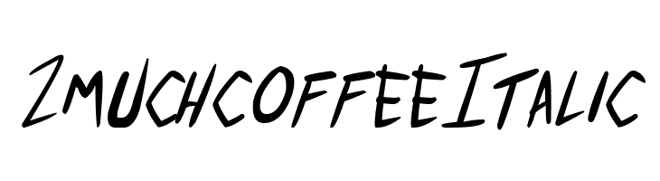 2 much coffee Italic  नि: शुल्क फ़ॉन्ट्स डाउनलोड