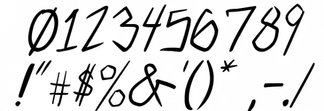 2 much coffee Italic フォント その他の文字