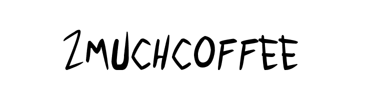 2 much coffee  免费字体下载