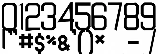 20.000 dollar bail Font Alte caractere