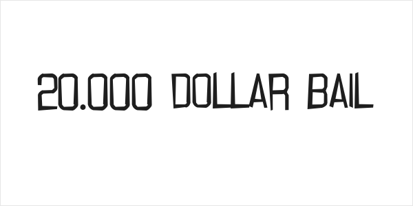 20.000 dollar bail Logo