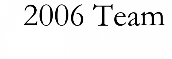 2006 Team Font OTHER CHARS