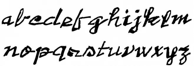 2013 Demo Cadaver's Script Pre-release. Caratteri MINUSCOLO