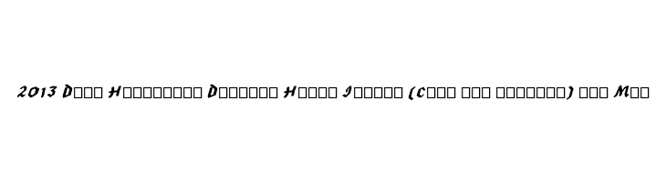 2013 Demo Hexagonal Delight Heavy Italic (Caps and numbers) for Mac Font