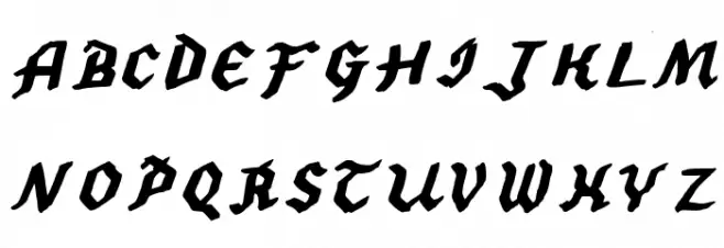 2013 Demo Hexagonal Delight Heavy Italic (Caps and numbers) for Mac Font Litere mari