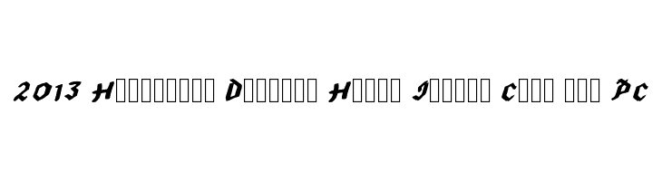 2013 Hexagonal Delight Heavy Italic Caps for PC Font