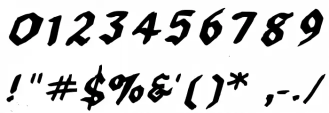 2013 Hexagonal Delight Heavy Italic Caps for PC フォント その他の文字