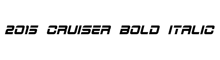 2015 Cruiser Bold Italic फ़ॉन्ट