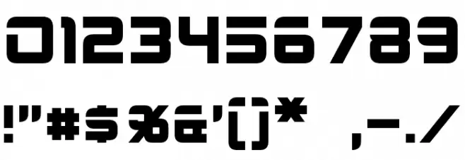 2015 Cruiser Bold フォント その他の文字