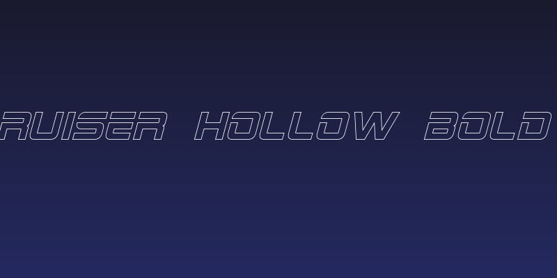 2015 Cruiser Hollow Bold Italic Social Header