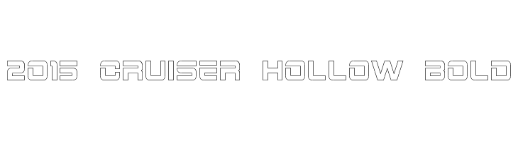 2015 Cruiser Hollow Bold फ़ॉन्ट