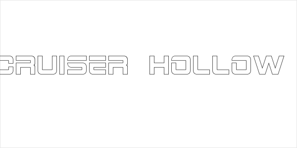 2015 Cruiser Hollow Bold Logo