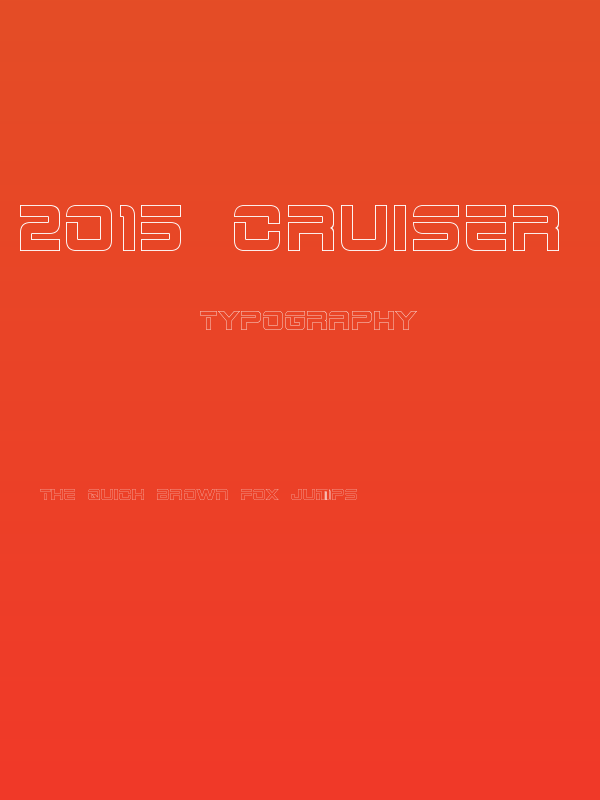 2015 Cruiser Hollow Bold Poster