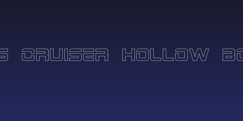 2015 Cruiser Hollow Bold Social Header