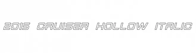 2015 Cruiser Hollow Italic  Frei Schriftart Herunterladen