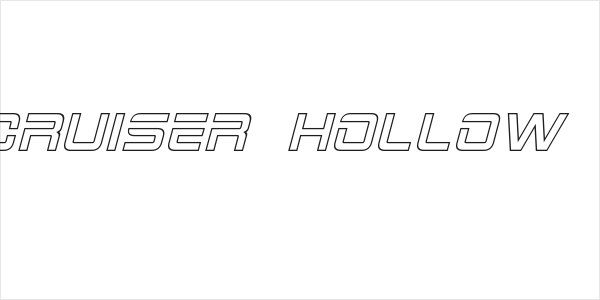 2015 Cruiser Hollow Italic Logo