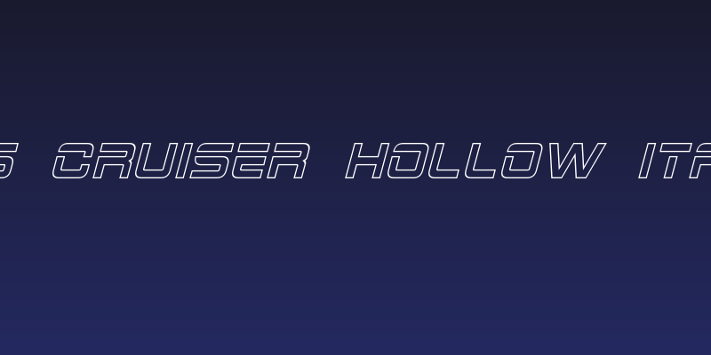 2015 Cruiser Hollow Italic Social Header