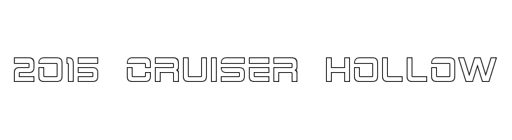 2015 Cruiser Hollow फ़ॉन्ट