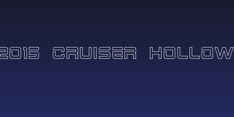 2015 Cruiser Hollow Social Header