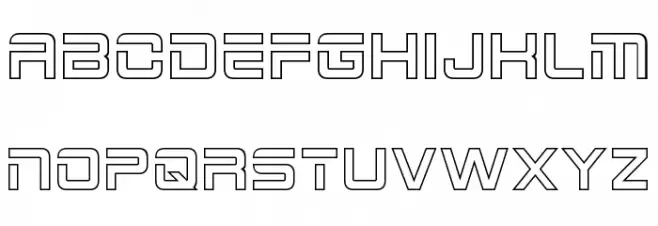 2015 Cruiser Hollow Font LOWERCASE