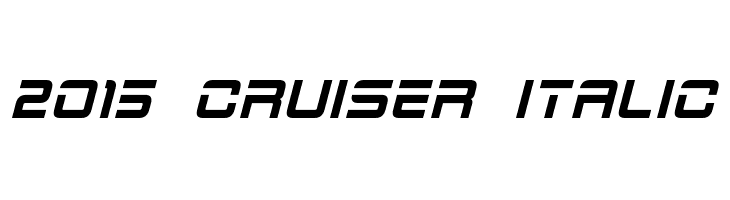 2015 Cruiser Italic फ़ॉन्ट